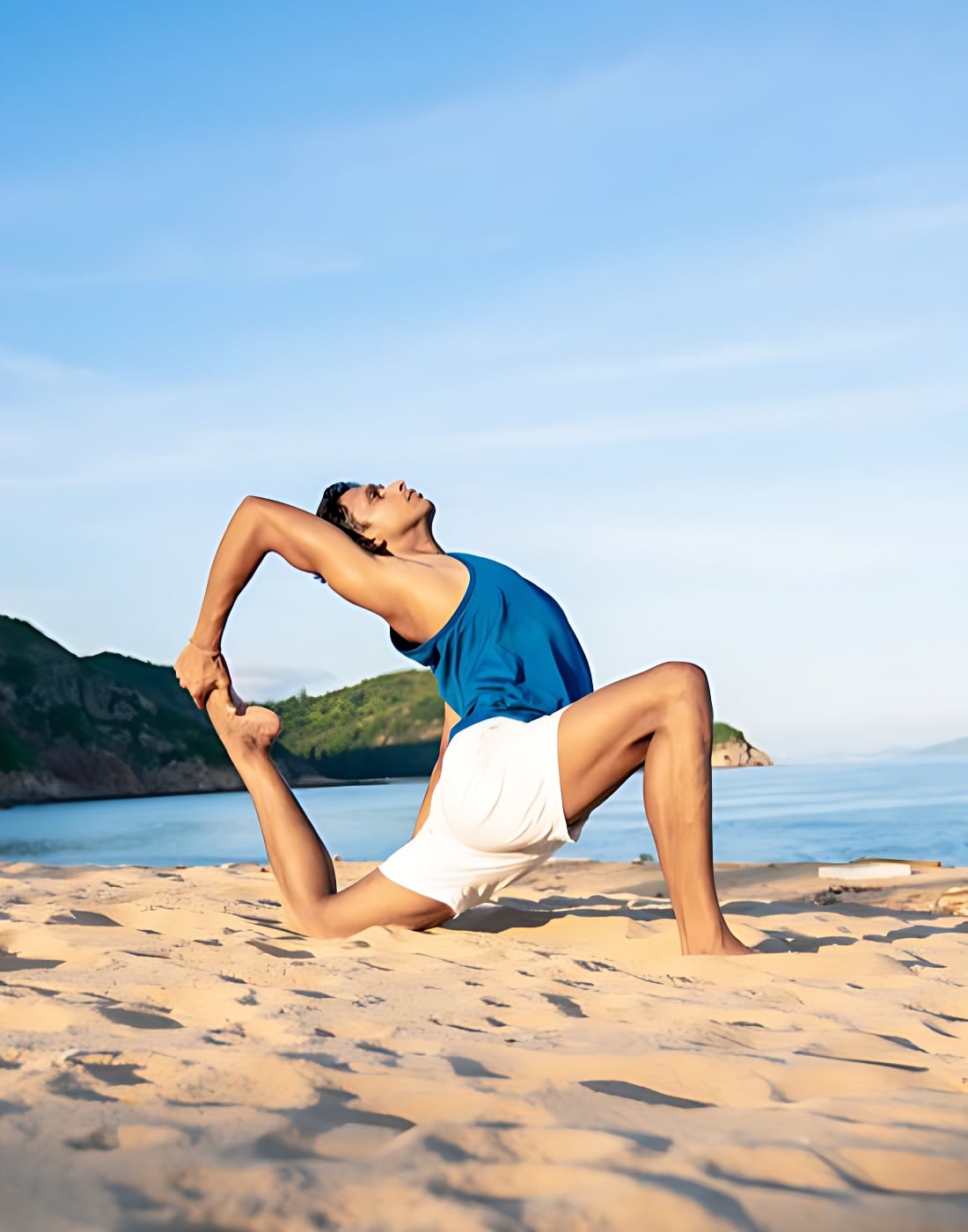 A Personalized yoga session by Ranjit Nekhar on the beach