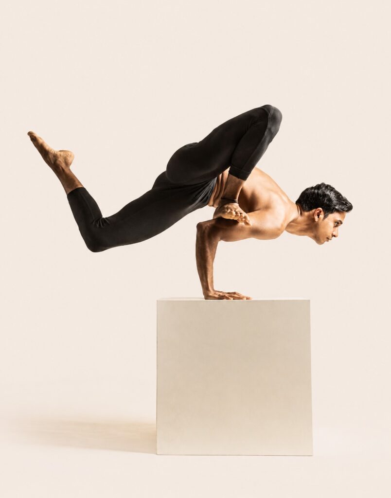 A Yoga teacher in Hong Kong demonstrating Yoga