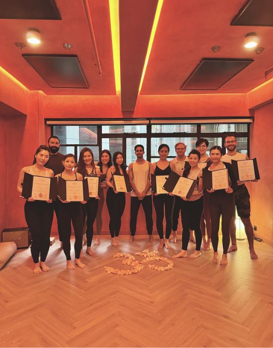 A Yoga workshop and training session in Hong Kong