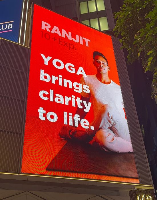 Ranjit Nekhar, the yoga teacher featured in wellness campaign